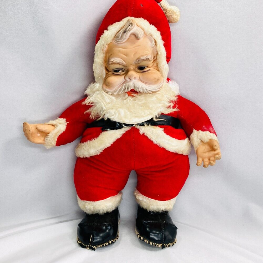 1950s Rushton Company Star Creation Stuffed Coca-Cola Santa Claus